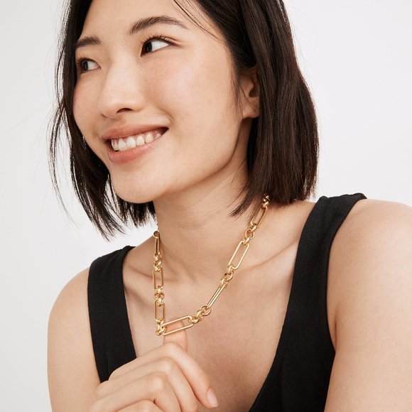 [NWT] Madewell Chain Statement Necklace - Picture 1 of 4